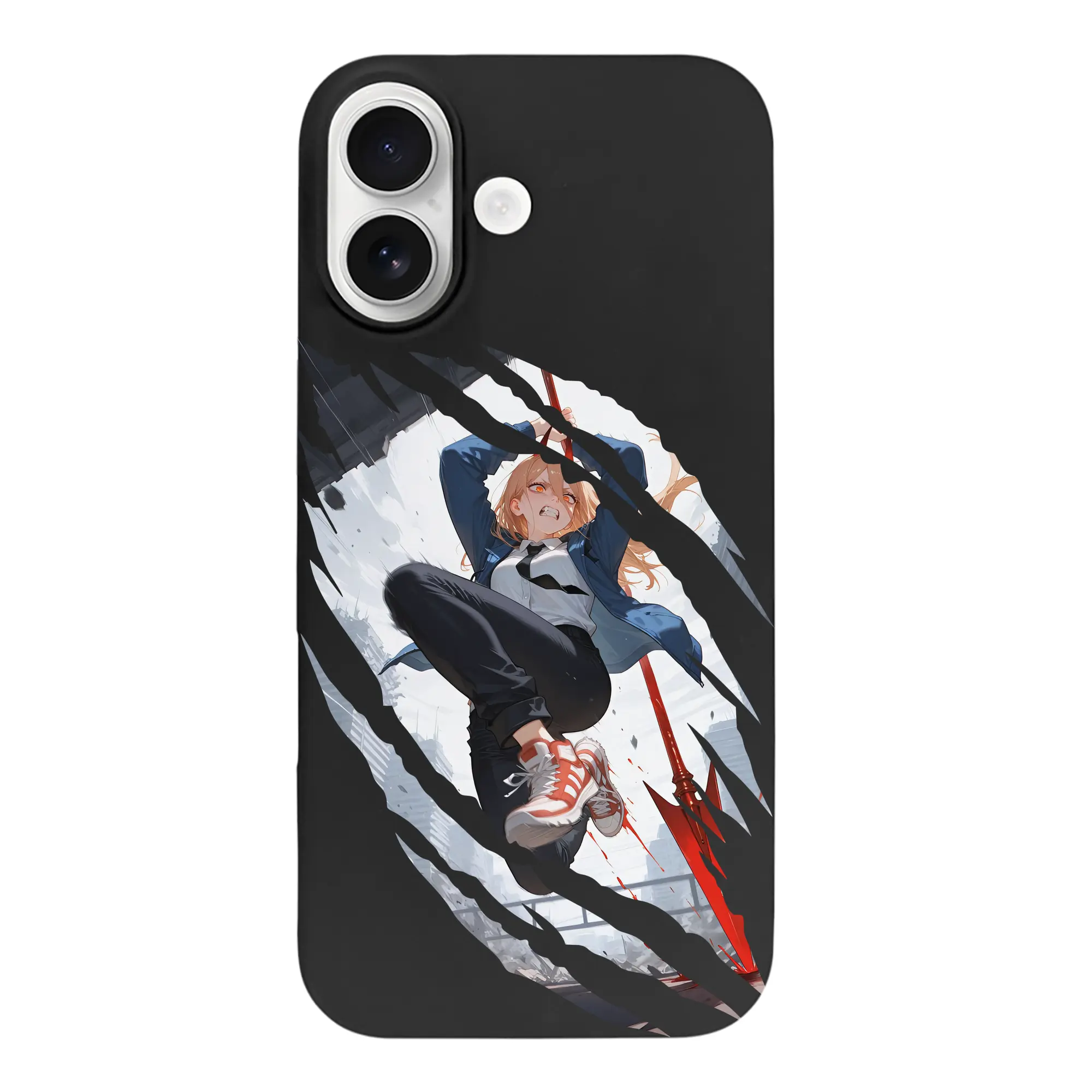 チェンソーマン グッズ,パワー - iPhone 17 シリーズ シリコンケース 薄型 耐衝撃 指紋防止 ソフトタッチカバー 精密フィット 傷防止 保護ケース iPhone 17/17 Air/17 Pro/17 Pro Max 対応